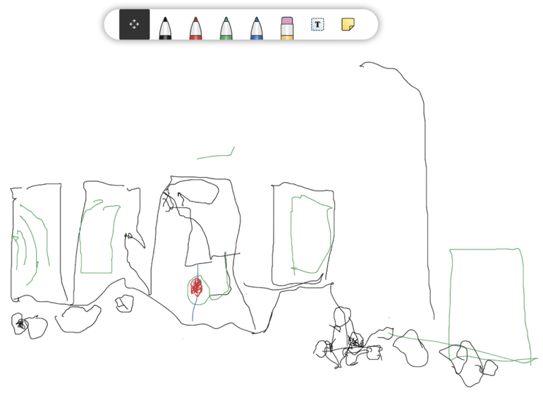 Microsoft Whiteboard ja 5-vuotiaan taidonnäyte